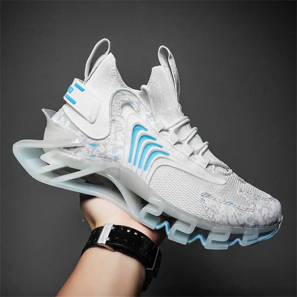 Streetwear Brand Shoes - Blue Slipon Long Pink Boots Light