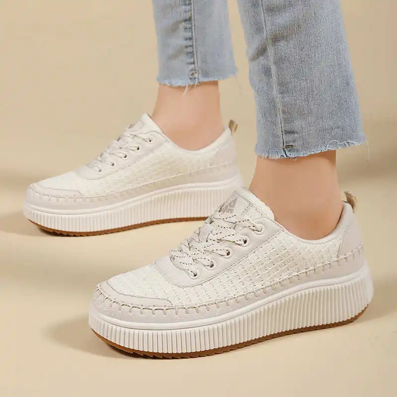 Brown Shoes Woman Flats Autumn - Streetwear Brand Sale ulasan dan harga
