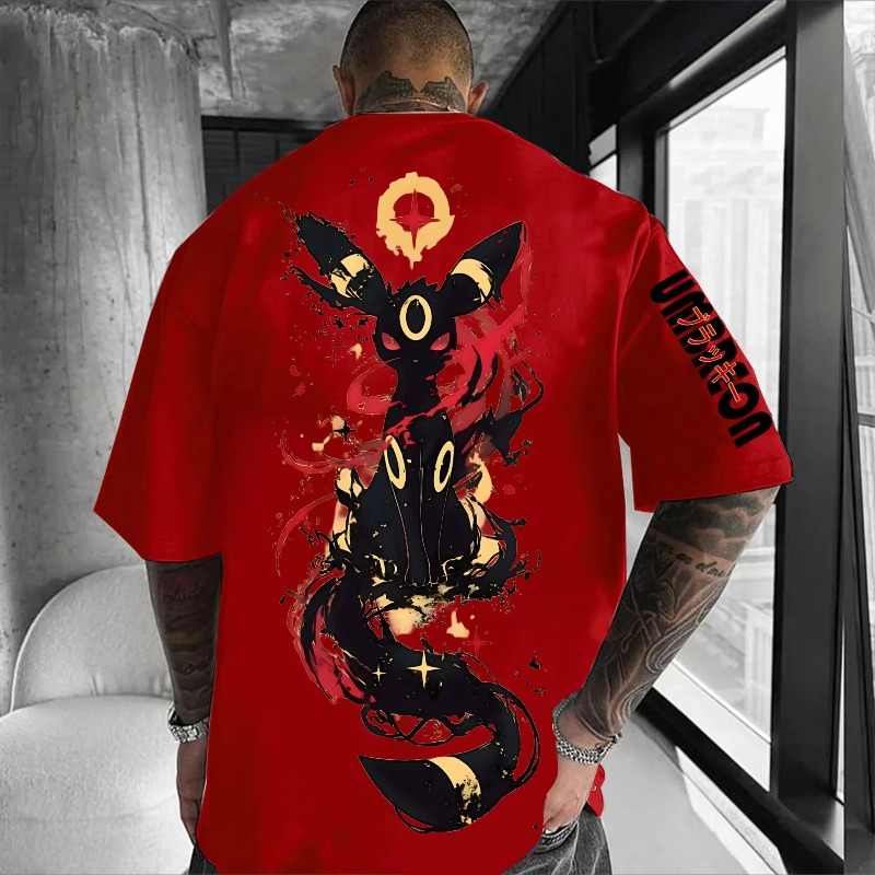 Pokémon Co-branded Print T-shi - Streetwear Brand Shoes ulasan dan harga