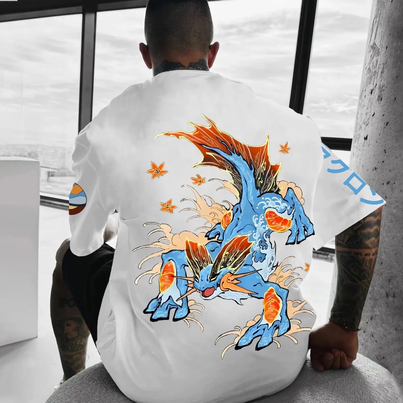 Pokémon Co-branded Print T-shi - Streetwear Brand Shoes ulasan dan harga